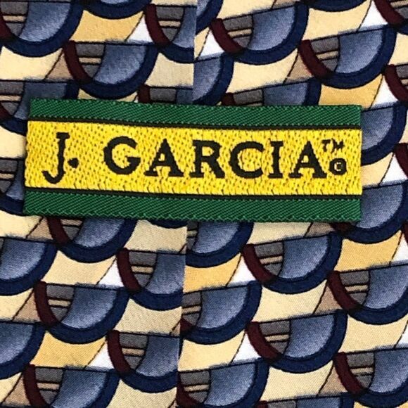 Jerry Garcia Abstract Silk Tie- J. Garcia Vintage 90’s - Picture 4 of 6